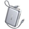 AWEI Powerbank C03 20000mAh 45W USB-A/USB-C + kable Lightning         USB-C - srebrny